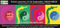 Portes Ouvertes du CENTRE TAO PARIS. Du 13 au 14 septembre 2014 à PARIS. Paris.  14H30